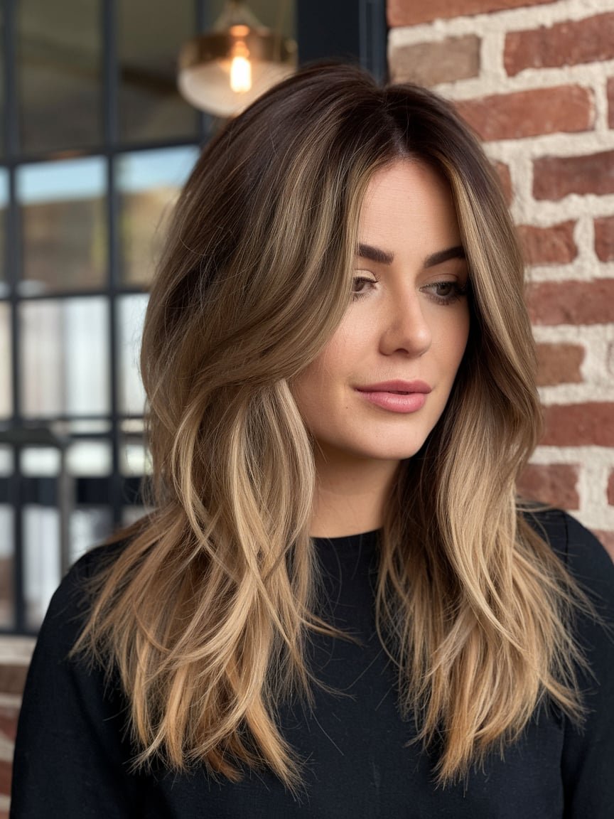 Cascading Balayage Layers