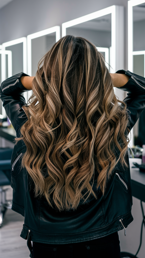 Chestnut Brown with Flowing Layers