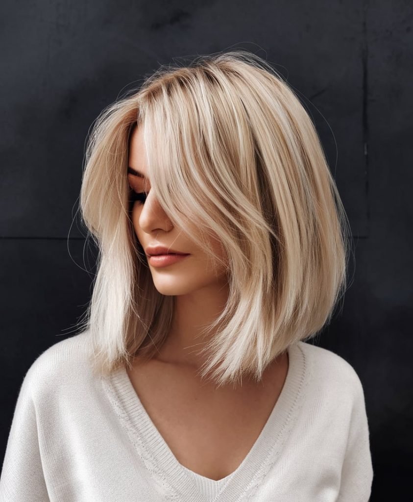 Chin-Length Bob with Feathered Layers