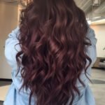 Chocolate Burgundy Waves