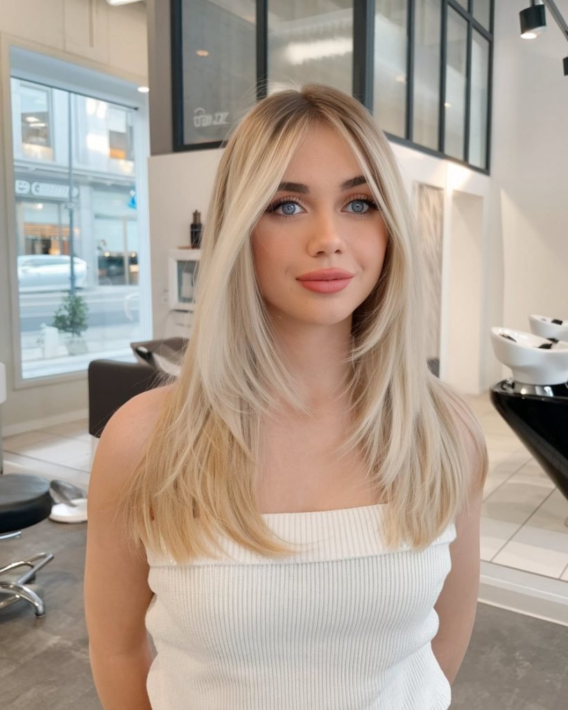 Classic Blonde with Face-Framing Layers