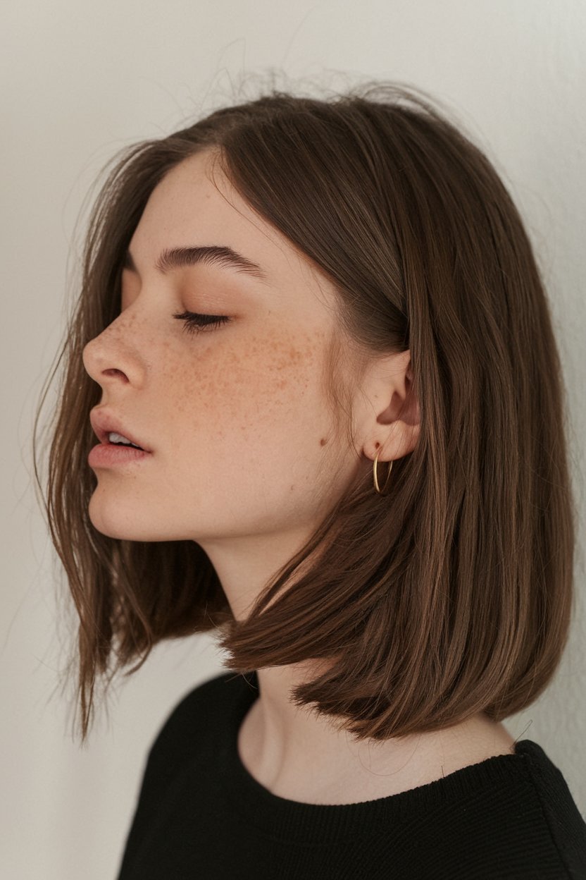 Classic Brunette Lob
