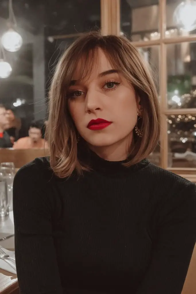 Classic French Bob with Soft Highlights