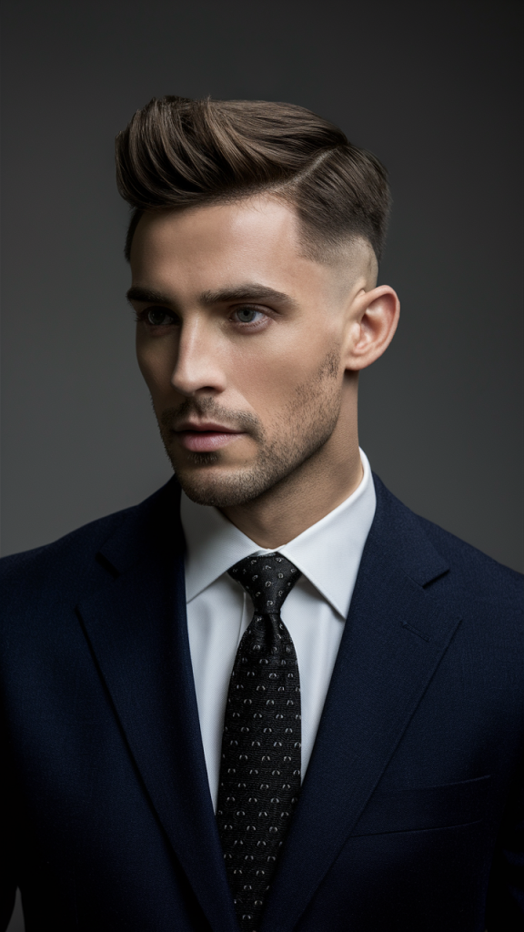 Classic Short Sides with Neatly Styled Top