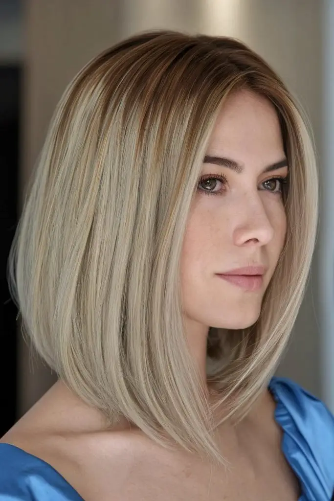 Cool Blonde Ombre Bob