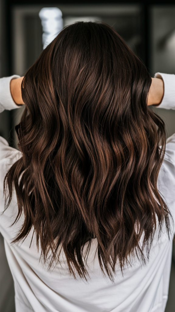 Deep Chocolate Brown with Sleek Layers