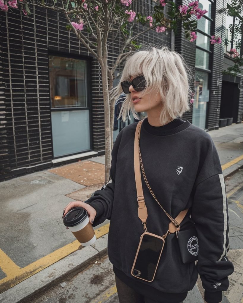 Effortless Urban Blonde Bob Hairstyle