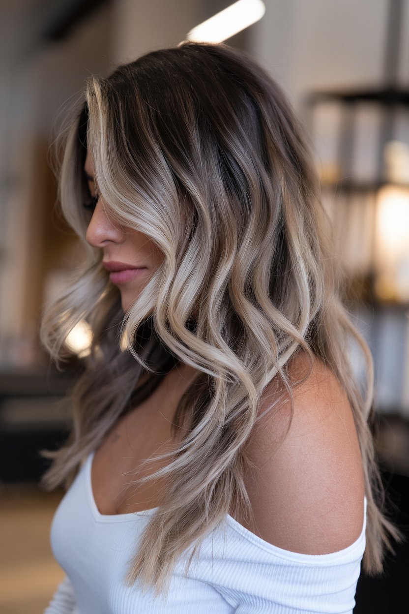 Elegant Balayage Waves