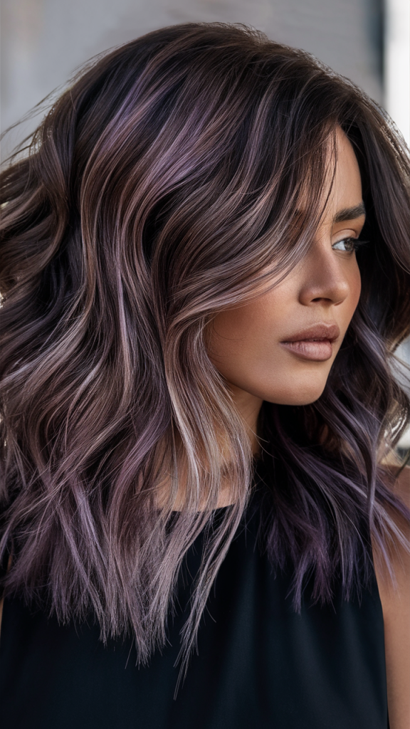 Espresso Brown with Subtle Violet Undertones