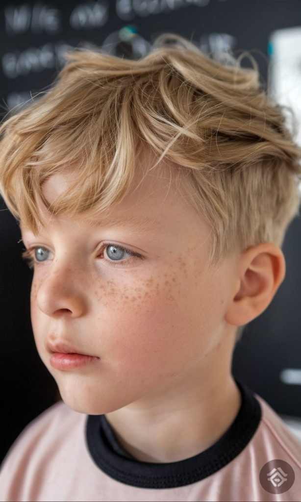 Freckled Charm with Tousled Layers