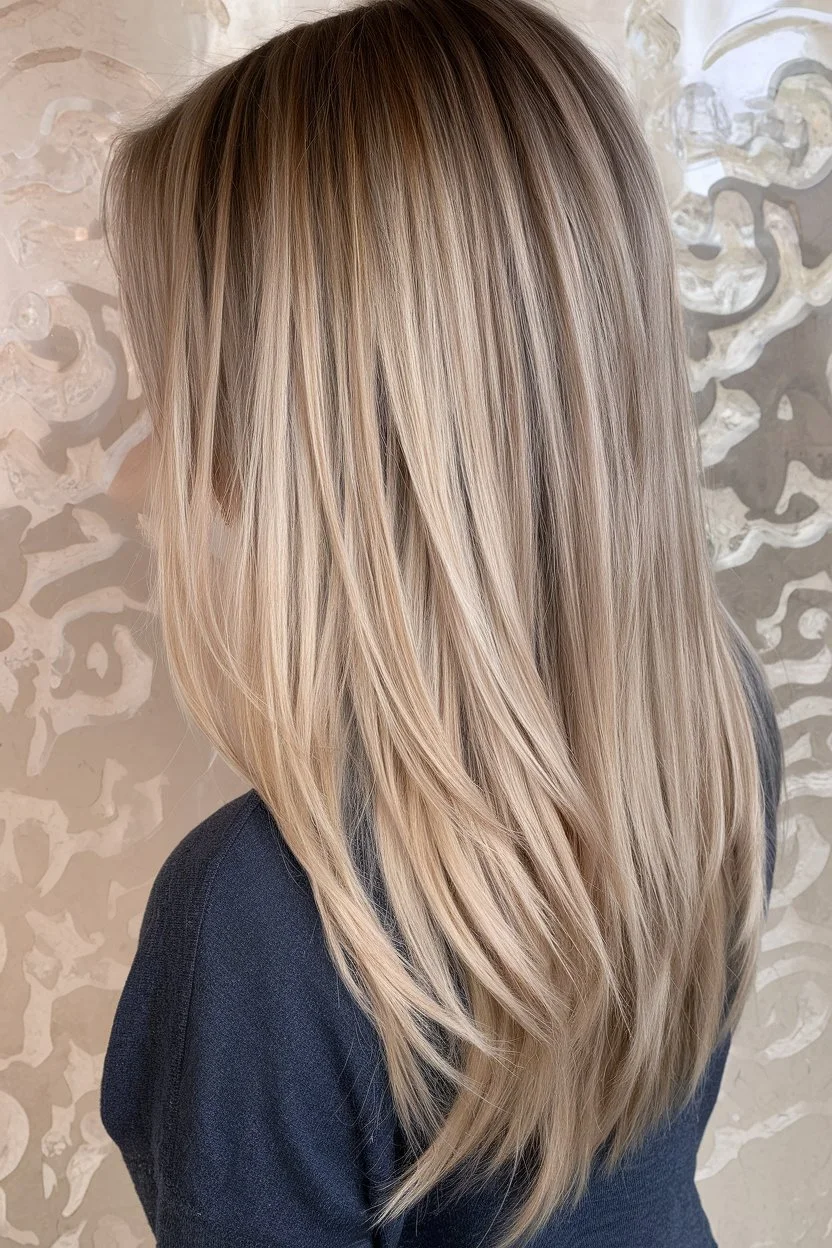 Frosted Silver Ombre
