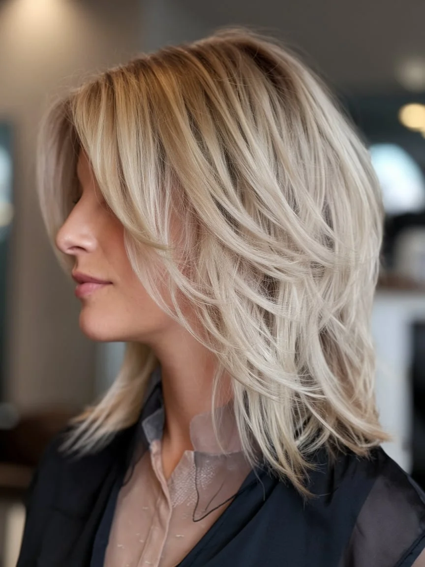 Frosty Blonde Waves
