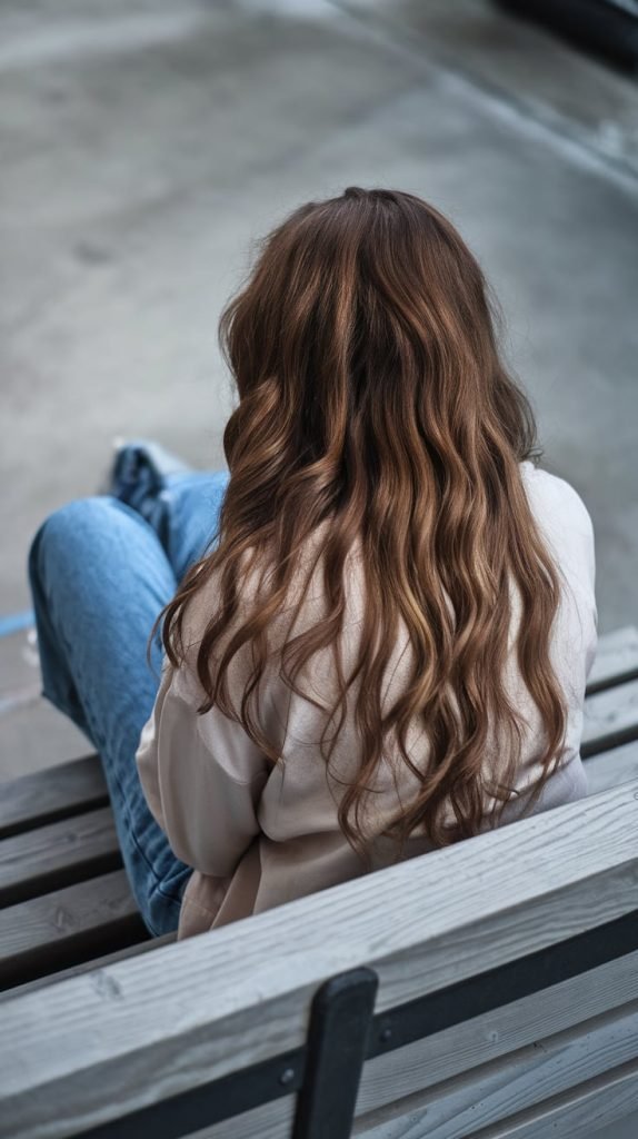 Golden Balayage Chocolate Layers