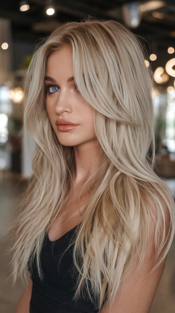 Golden Blonde Layers for a Sunlit Glow