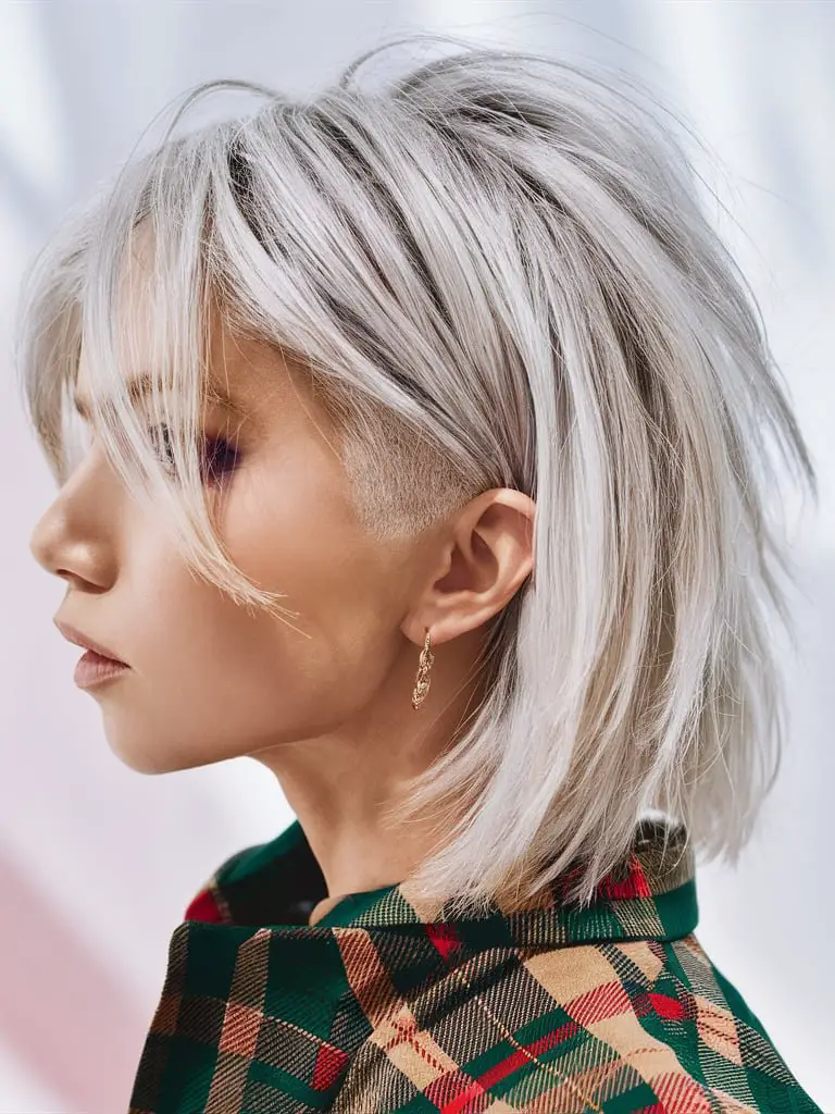 Icy Blonde Undercut