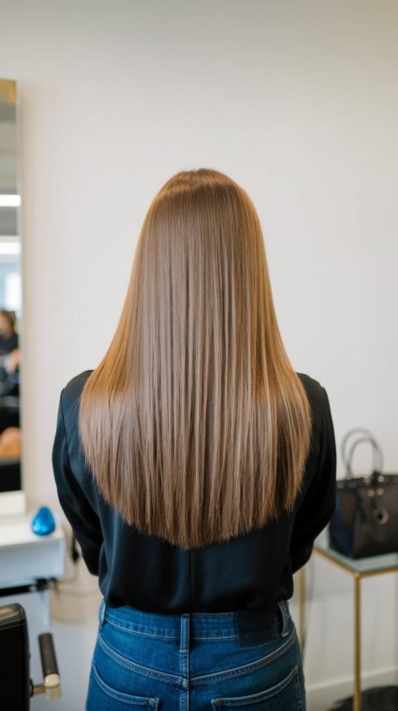 Layered Ash Brown Haircut