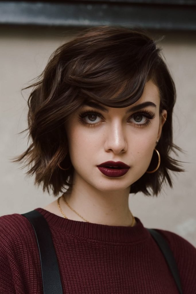 Layered Bob with Cool Blonde Highlights