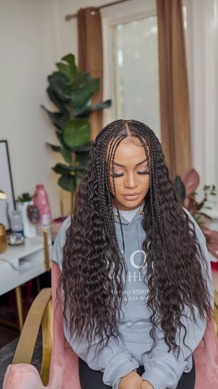 Layered Front Braids