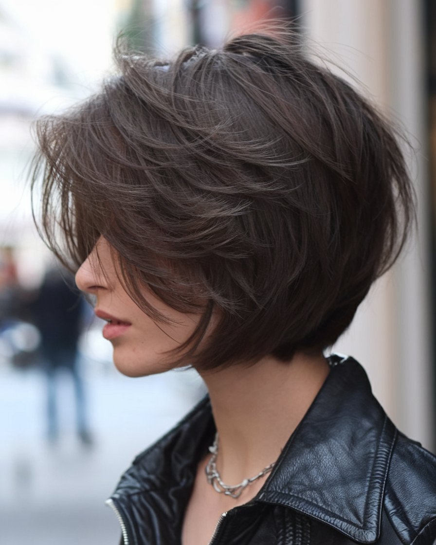 Layered Pixie with Volume