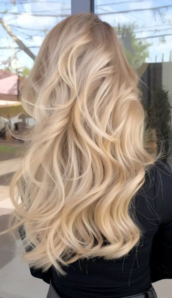 Long and Flowing Golden Blonde