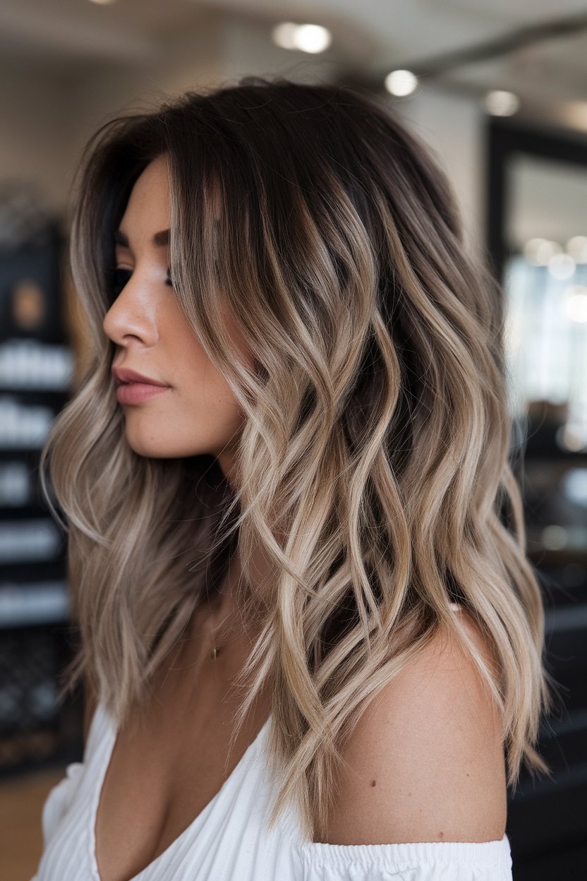 Loose Waves with Ombre