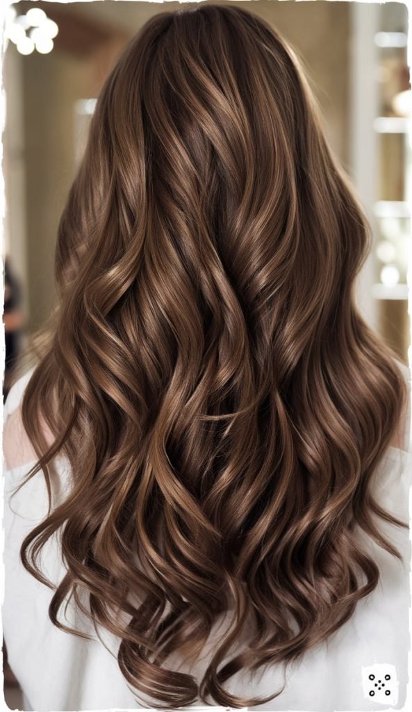 Lush Espresso Waves with Glossy Shine