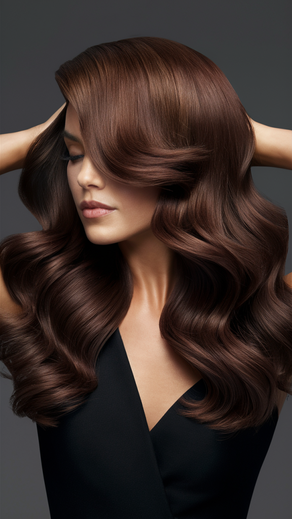 Luxurious Espresso Brown Waves