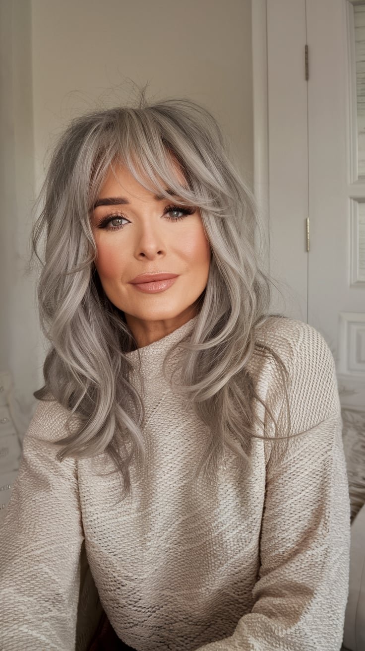 Luxurious Silver Waves