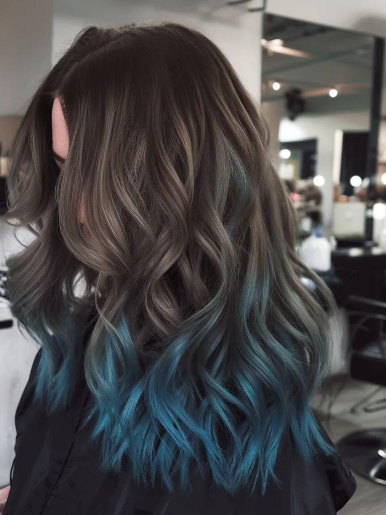 Midnight Teal Ombre