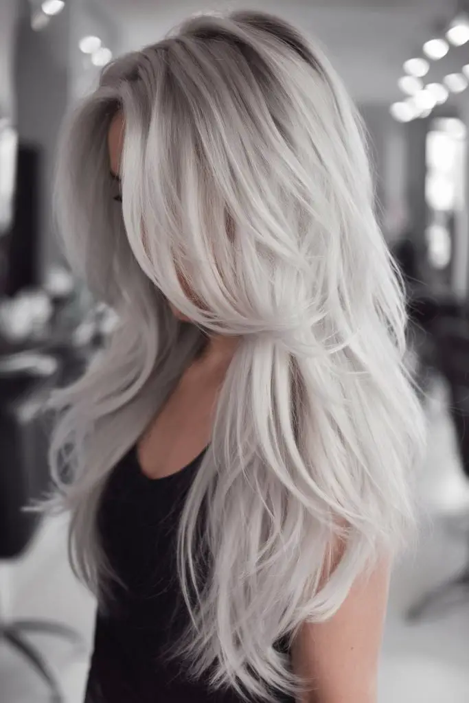 Platinum Silver with Root Shadow