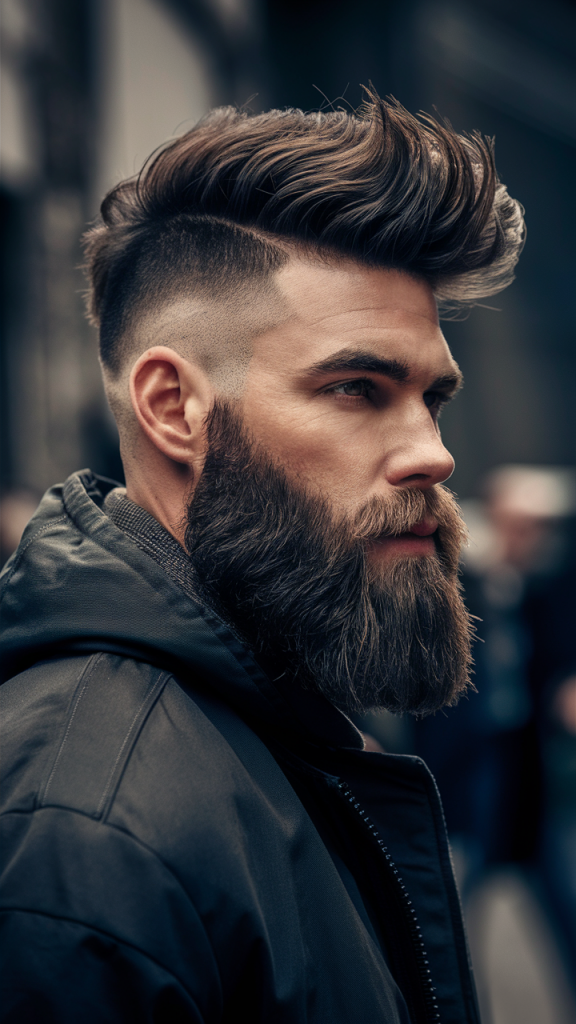 Rugged Undercut with Beard