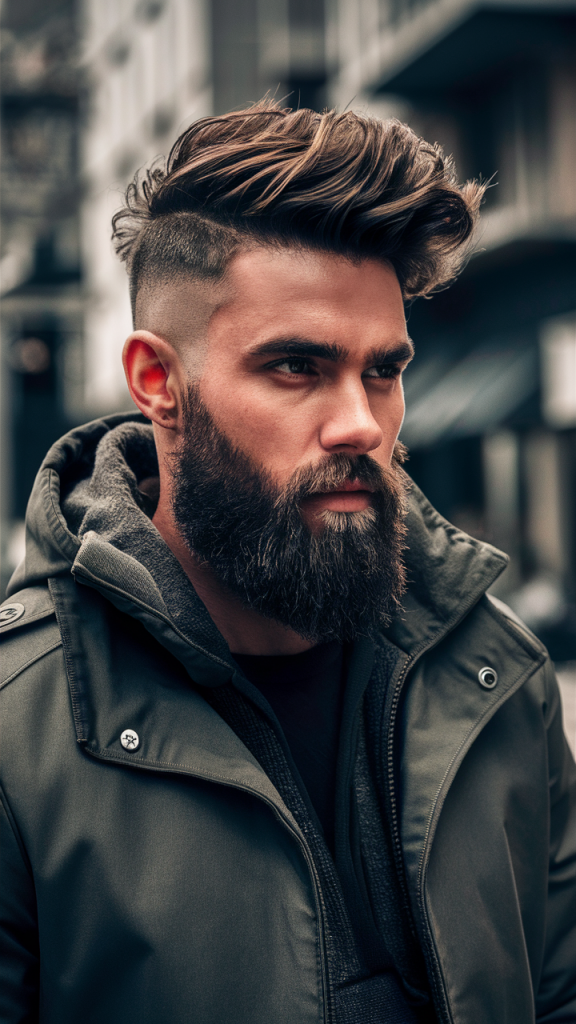 Rugged Undercut with Beard