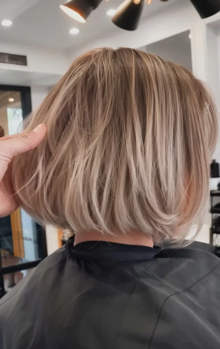 Sandy Highlights Hair Style