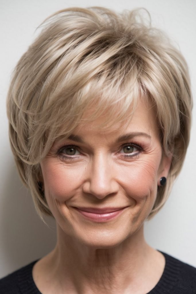 Short and Sleek Pixie Bob with Wispy Layers