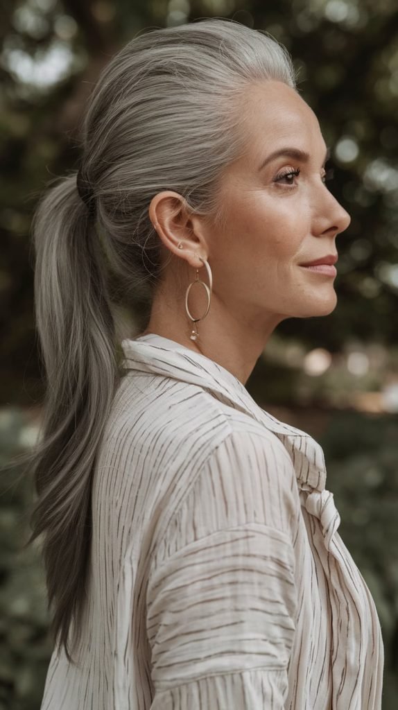 Silver Elegance with Voluminous Layers