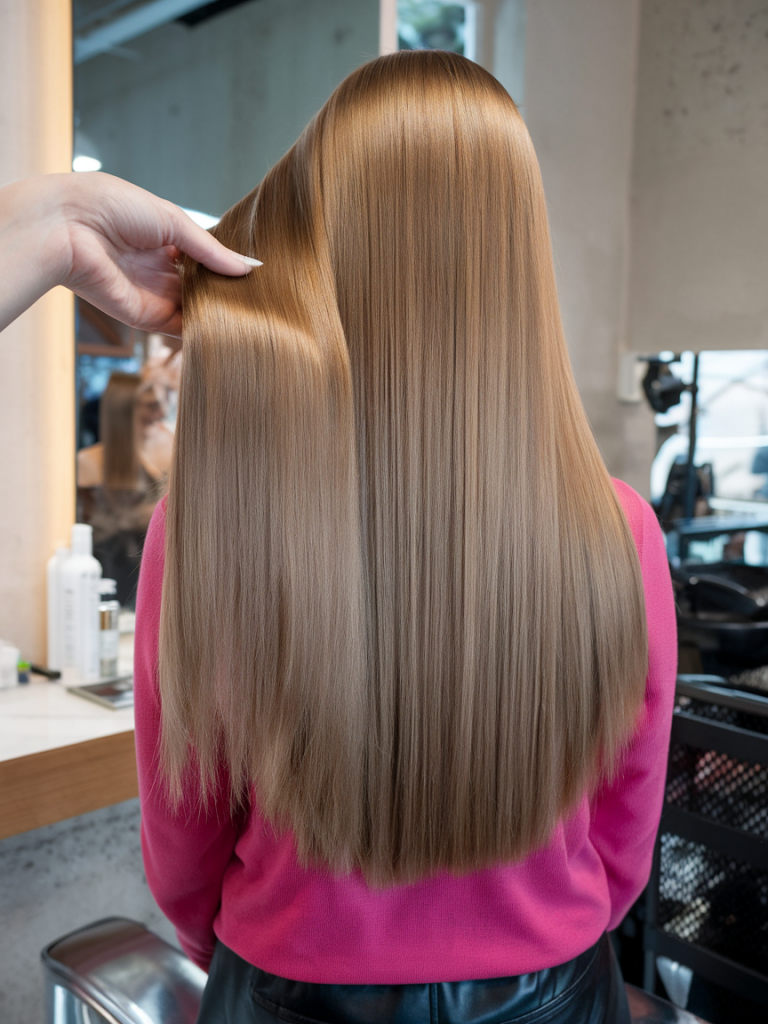 Sleek Blonde Layers with Subtle Gradient