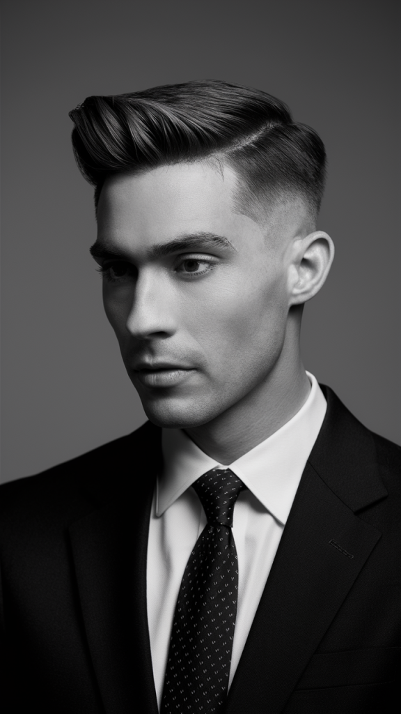 Sleek Side-Parted Hairstyle