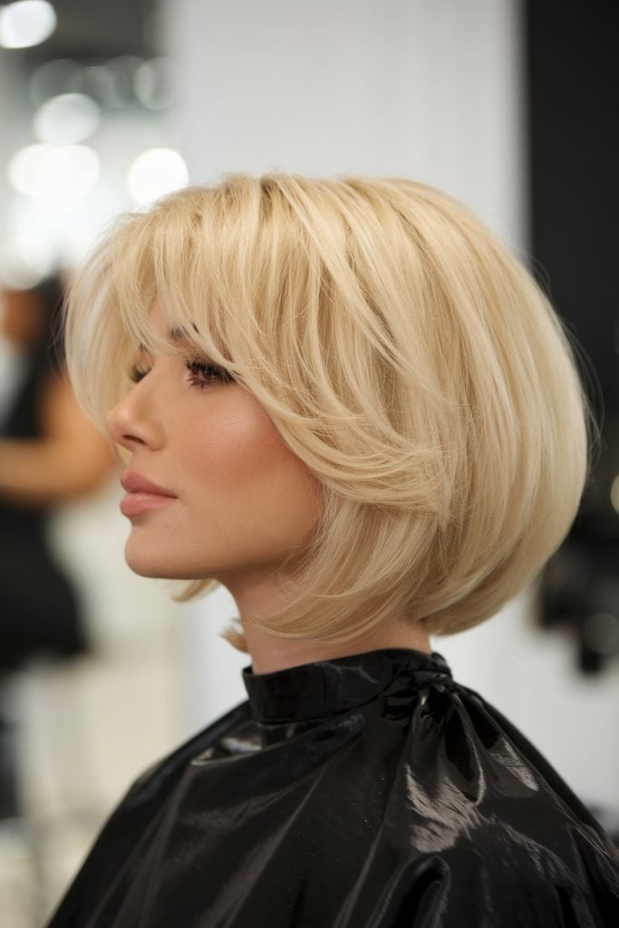 Soft Layered Bob with Volume