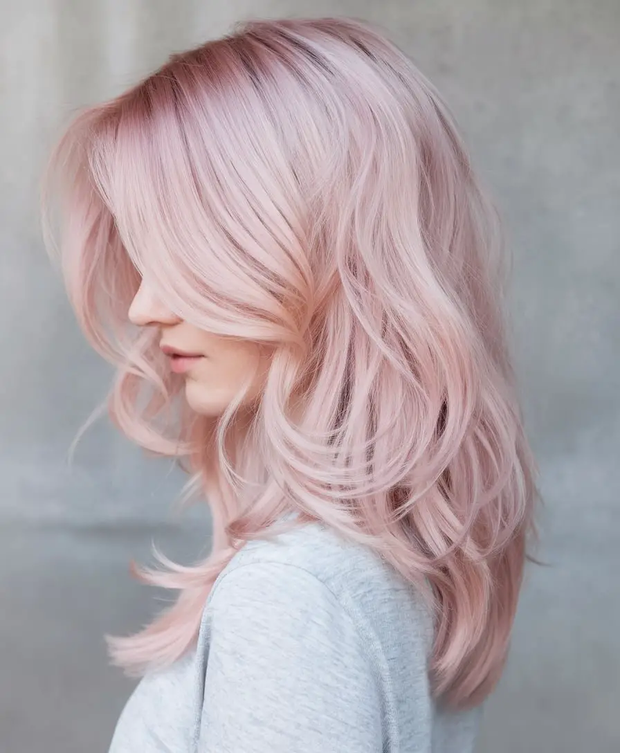 Soft Pastel Pink Layers