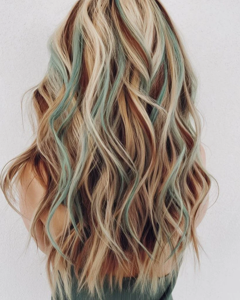 Sunlit Aqua Balayage