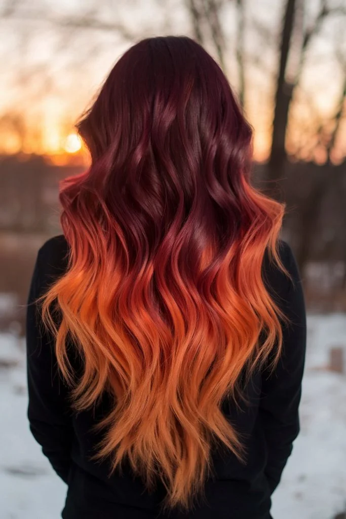 Sunset Copper Balayage