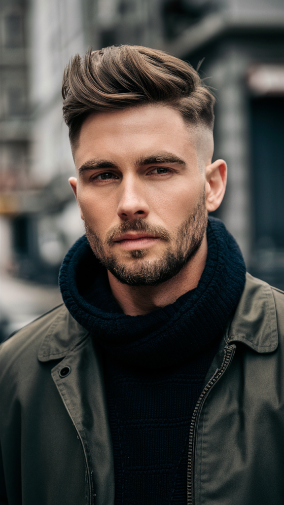 Tapered Sides with Volume Hairstyle