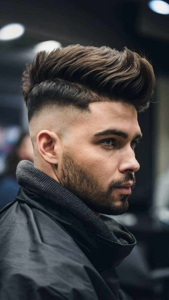 Textured Quiff with Fade