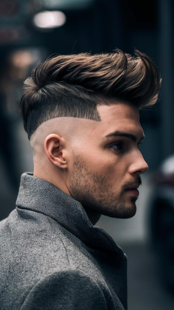 Textured Quiff with Fade