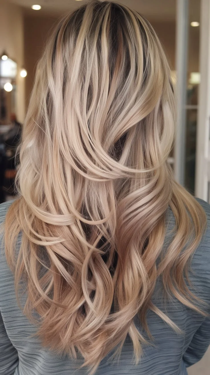 Textured Sandy Blonde Layers