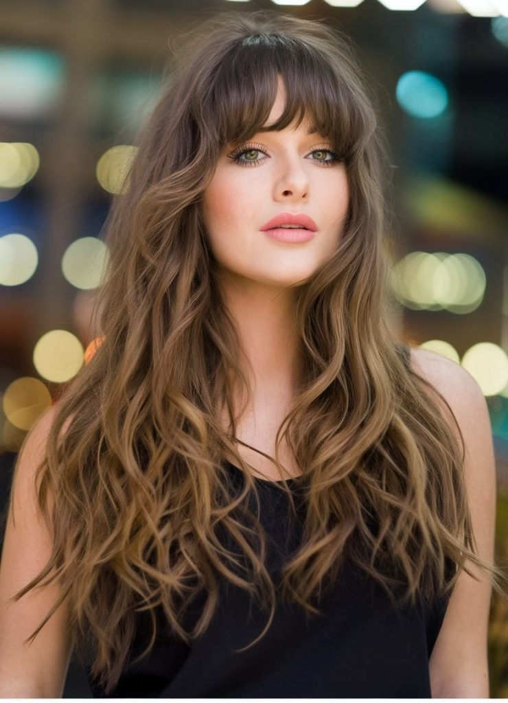 Tousled Waves with Wispy Bangs