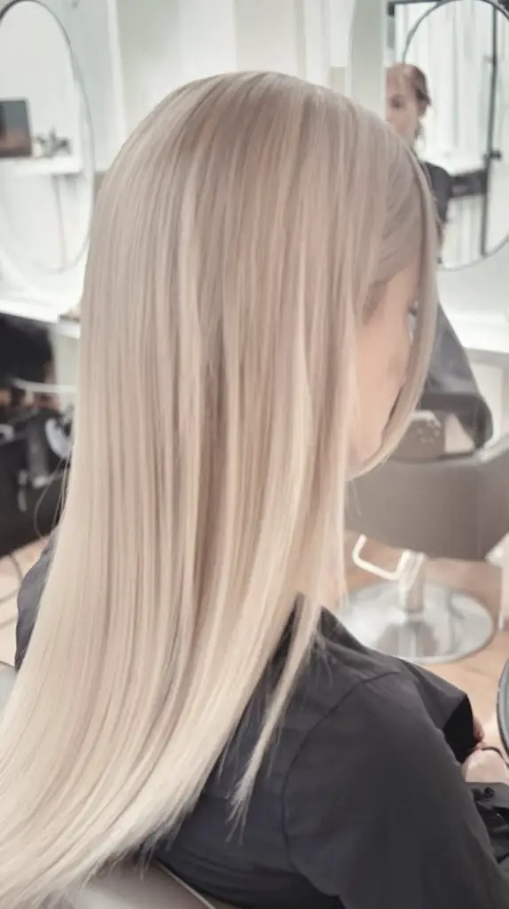 Ultra-Smooth Ash Blonde Hair
