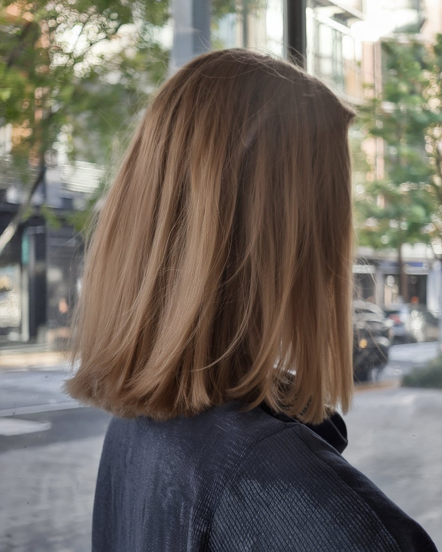 Voluminous Curls with Honey Highlights