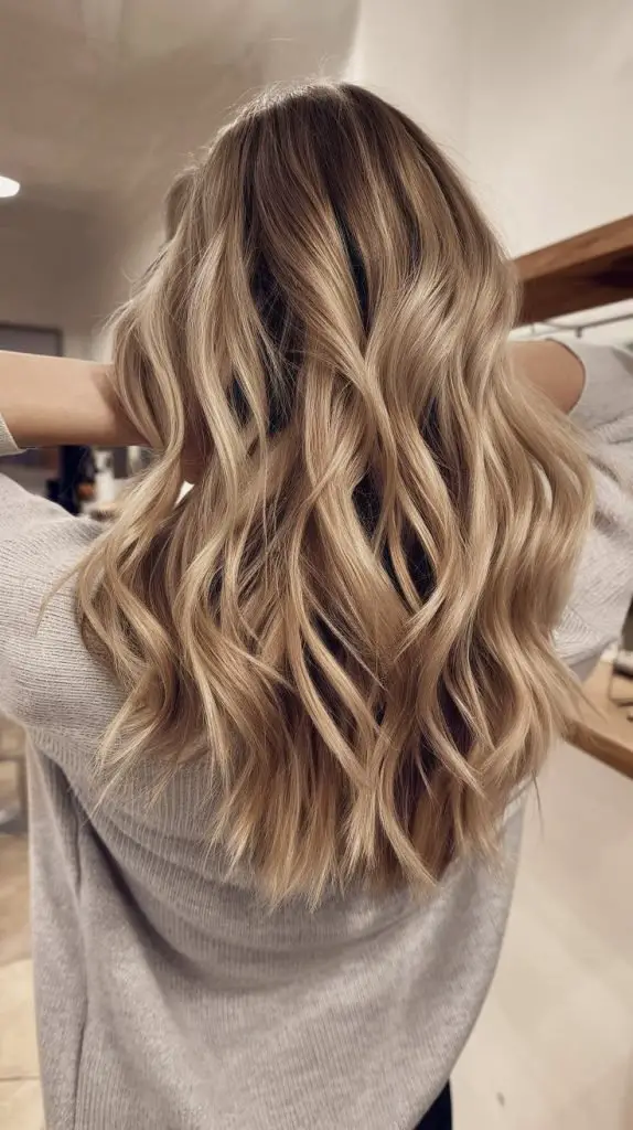 Warm Blonde with Beachy Texture