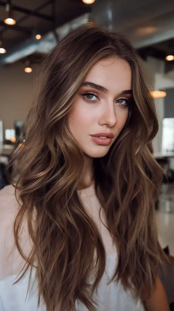 Warm Caramel Waves with Textured Highlights
